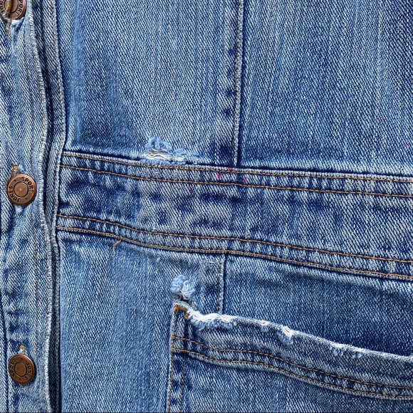 Vintage 90s Jones Sport Denim work chore jacket - Picture 3 of 12